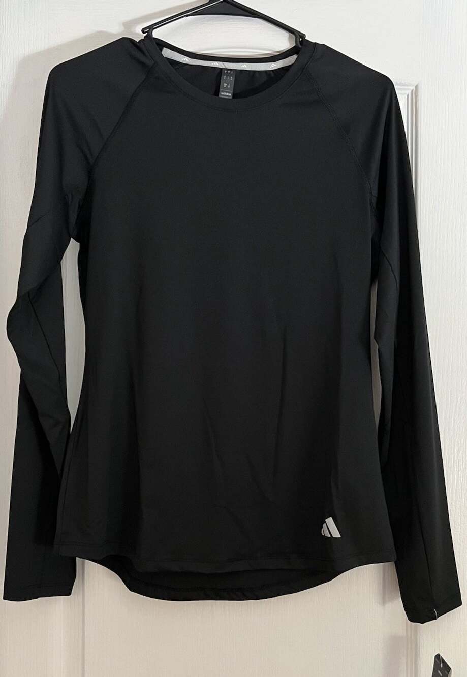 Adidas UPF 50 Women’s Base Layer Long Sleeve Black Tee Shirt S NWT